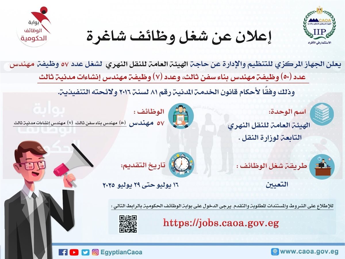 إعلان التوظيف