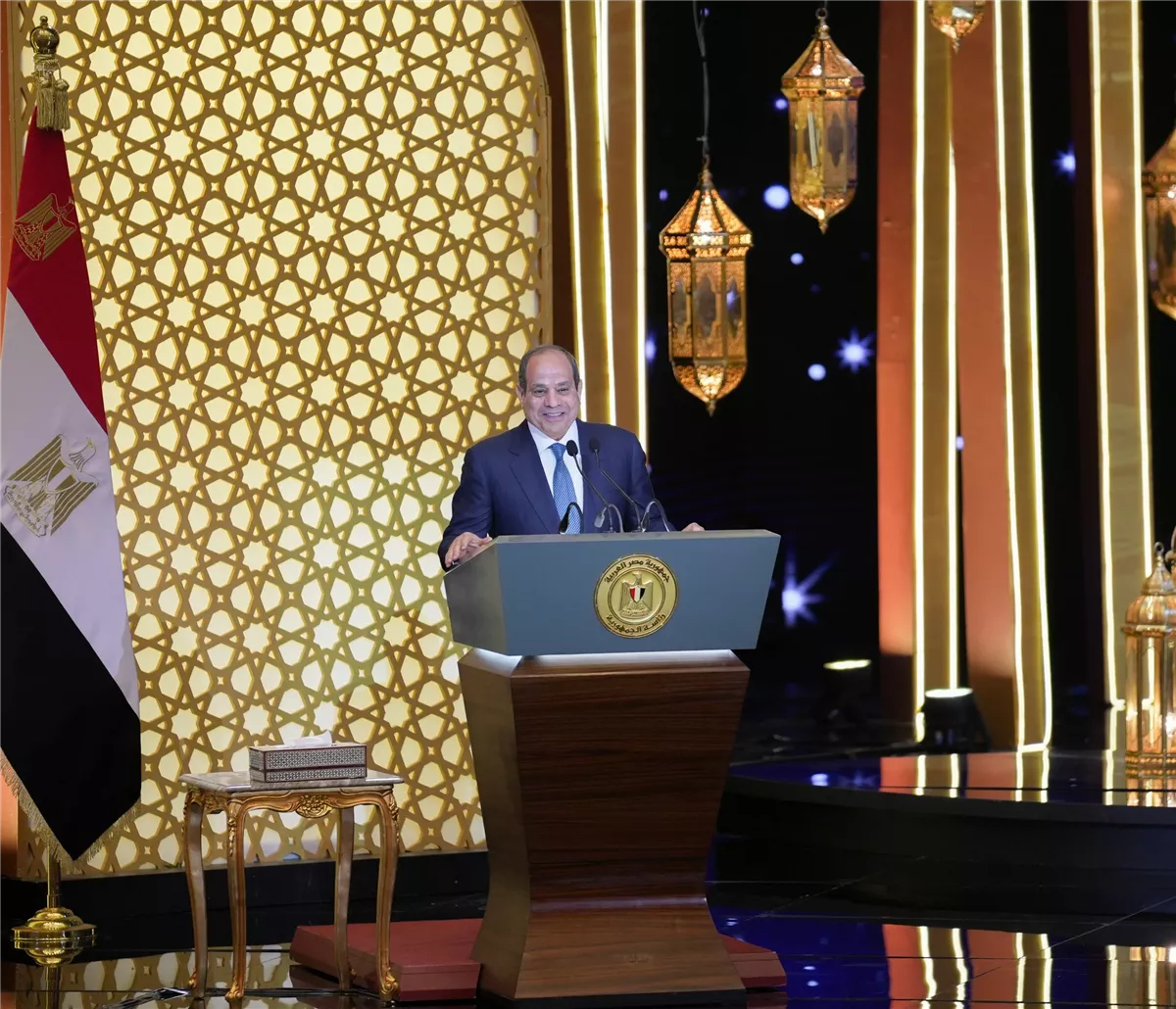 كلمة الرئيس السيسي خلال احتفالية الأوقاف بليلة القدر