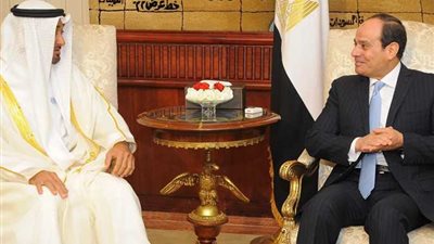 السيسى والشيخ محمد بن زايد يبحثان تطوير التعاون فى جميع المجالات