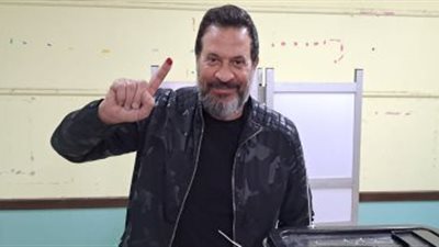 ماجد المصري يدلي بصوته في الانتخابات الرئاسية