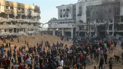 أهوال يوم القيامة.. الاحتلال ينسحب من مستشفي الشفاء تاركًا دمارًا