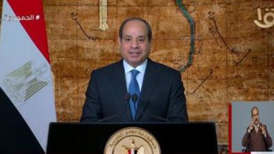 السيسى للمصريين: غمرتني السعادة بمشهد اصطفافكم وانخراطكم في صفوف الناخبين