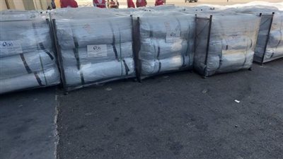 التموين: وصول 5 آلاف خيمة لمطار العريش موجهة إلي قطاع غزة