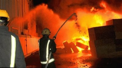 إصابة شخصان إثر حريق بجسر السويس