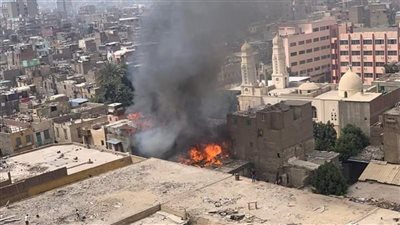 اندلاع حريق هائل بمائدة إفطار فى القاهرة