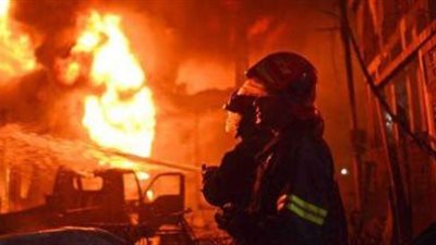 مصرع شاب في حريق هائل بمنزله في أبو كبير