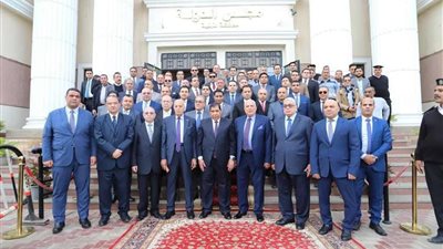 رئيس مجلس الدولة يفتتح مُجمع محاكم بمحافظة المنوفية.. صور