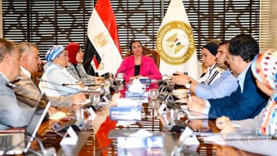 وزيرة البيئة تناقش عددًا من الترتيبات الخاصة بإحتياجات المنظومة الخاصة بها