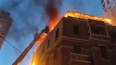 مصرع 5 أشخاص من أسرة واحدة في حريق شقة بالإسكندرية