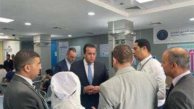 جولة تفقدية لوزير الصحة داخل مستشفى شرم الشيخ الدولي