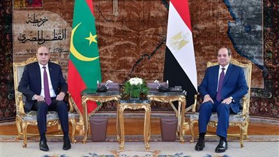 السيسي ونظيره الموريتاني يثمّنان تطور العلاقات الثنائية وزيادة الاستثمارات البينية