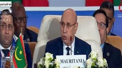 رئيس موريتانيا: ضرورة وقف إطلاق النار لإيصال المساعدات الإنسانية إلى أهالينا في غزة