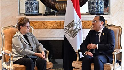 رئيس الوزراء يلتقي رئيسة بنك التنمية الجديد التابع لتجمع 