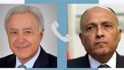 شكري يتلقى اتصالاً هاتفياً من وزير خارجية اليونان الجديد