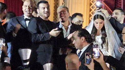 عمرو دياب وإيهاب توفيق يبدعون في حفل زفاف نجل محمد فؤاد