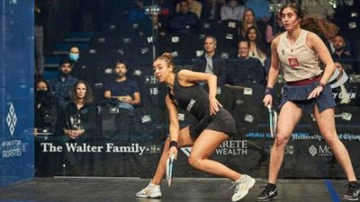 لاعبة وادي دجلة تضرب موعدا ناريا مع نور الشربيني في نهائي بطولة جي مورجان للإسكواش 