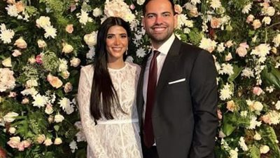 ريم سامي تحتفل بخطوبتها على محمد المغازي