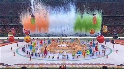 بالألوان الفلكلورية.. محمد رمضان يُشارك في حفل افتتاح كأس الأمم الأفريقية