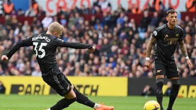 برباعية لهدف.. أرسنال يستعيد نغمة الانتصارات أمام أستون فيلا ويتصدر جدول ترتيب الدوري مؤقتاً