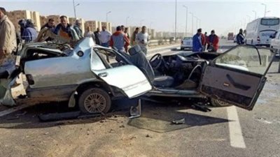 مصرع شابين جراء انقلاب ملاكي بطريق الضبعة