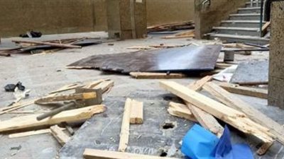 مصرع عاملين سقطت بهما سقالة بالإسكندرية