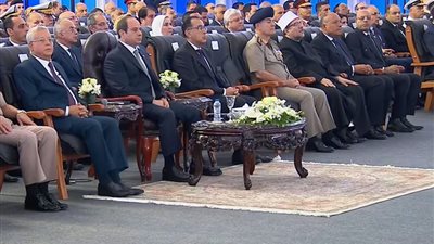 السيسي يشهد احتفالية عيد العمال بمجمع هايير في الشرقية