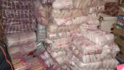 ضبط تاجر تمويني يبيع السلع التموينيه بالسوق السوداء بـ ههيا