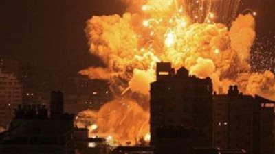 طيران الاحتلال الصهيونى يشن غارات جوية عنيفة شرق خان يونس