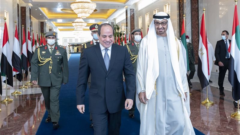 بن زايد والسيسي||بن