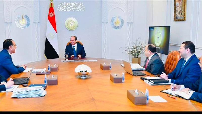 السيسي خلال الاجتماع