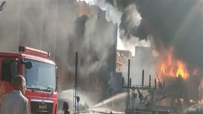 ماس كهربائي وراء حريق سوق مدينة توشكى الجديدة