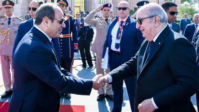 بعد زيارة العمل والأخوة .. الرئيس السيسي يودع نظيره الجزائري بمطار القاهرة