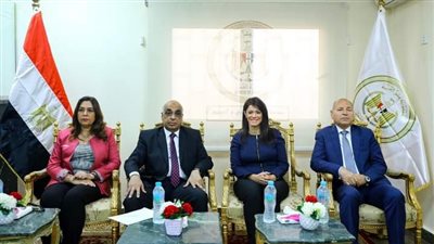 افتتاح مأمورية الشهرية العقاري والتوثيق في عين شمس بحضور وزراء التخطيط والتنمية 