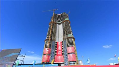 الإسكان تعلن الإنتهاء من الهيكل الخرساني لأطول برج على ساحل البحر المتوسط