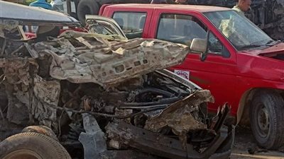 حادث تصادم مروع يصيب 8 أشخاص على طريق طنطا كفر الشيخ