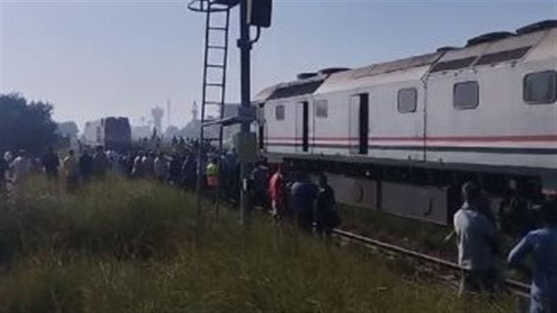 حادث قطار بـ قنا