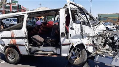 حادث تصادم يصيب 11 موطناً في الشرقية