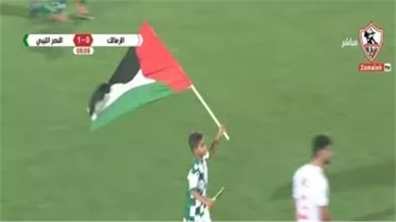 طفل يحمل علم فلسطين