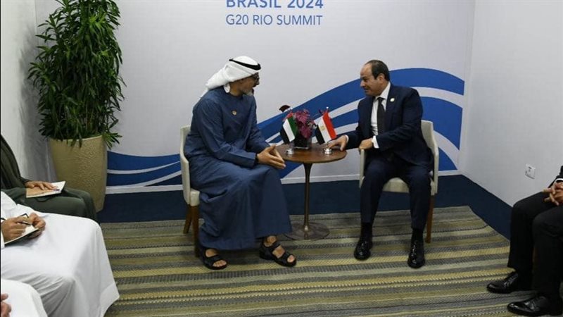 السيسي وولي عهد أبوظبي