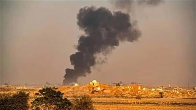 هجوم إسرائيلي على قرية الأمينية شمال حمص بسوريا