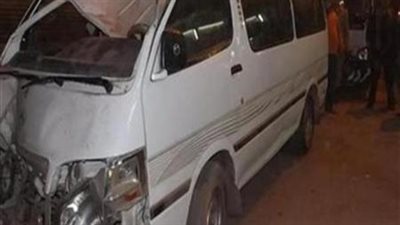 حادث تصادم مروع يصيب 21 شخصاً بالبحيرة