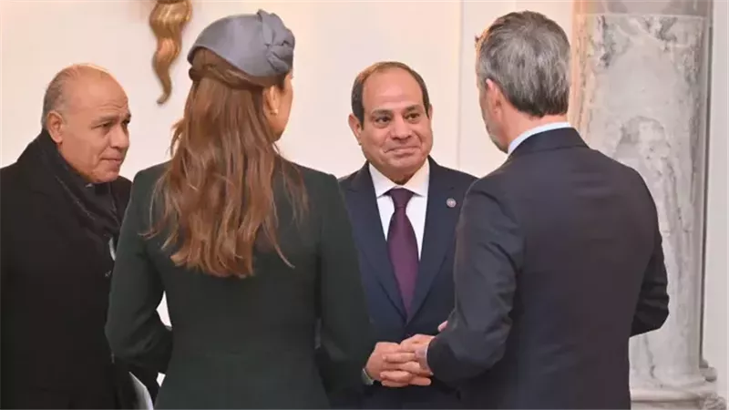السيسي وملك الدنمارك