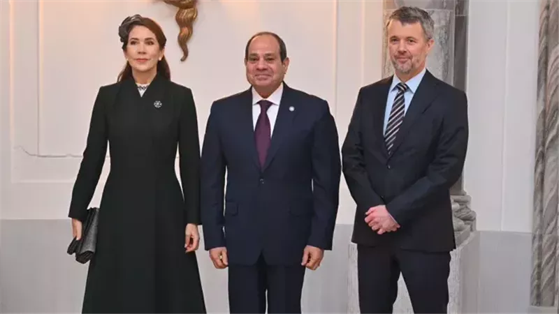 السيسي وملك الدنمارك