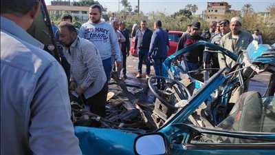 حادث تصادم مروع يودي بحياة 4 أشخاص بالقليوبية