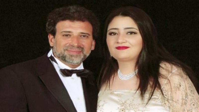 خالد يوسف وزوجته