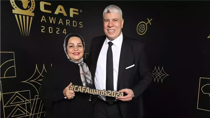 أحمد شوبير وزوجته