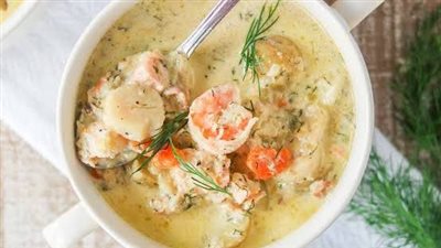 سر تحضير شوربة سي فود بالكريمة بطعم لا يقاوم في خطوات بسيطة