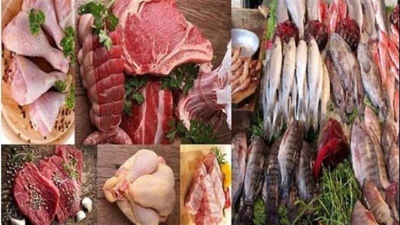 الفراخ واللحوم والأسماك