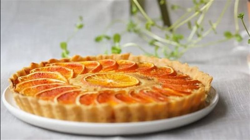 تارت الكاستر بالبرتقال