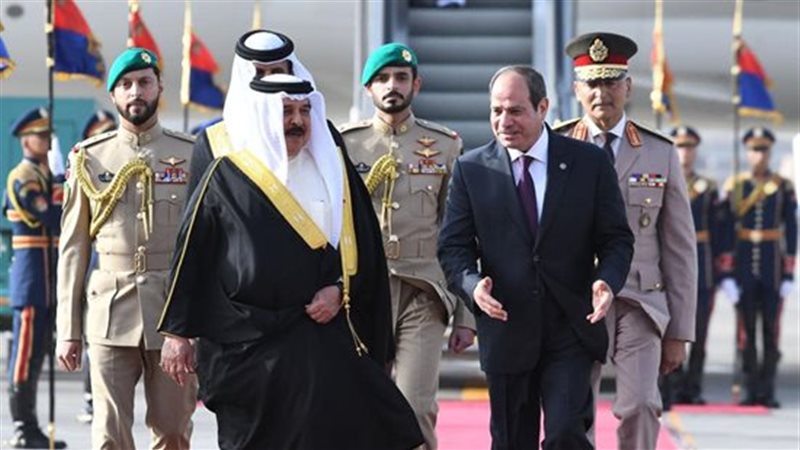 السيسي وملك البحرين
